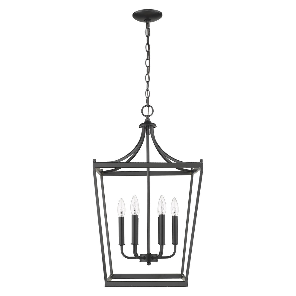 Kennedy 6-Light Matte Black Pendant By Homeroots | Pendant Lamps | Modishstore - 3
