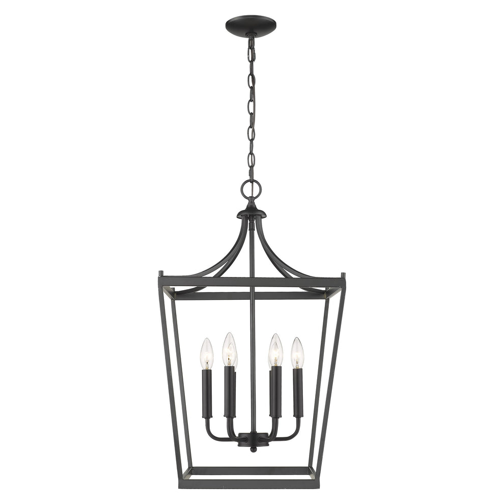 Kennedy 6-Light Matte Black Pendant By Homeroots | Pendant Lamps | Modishstore - 4