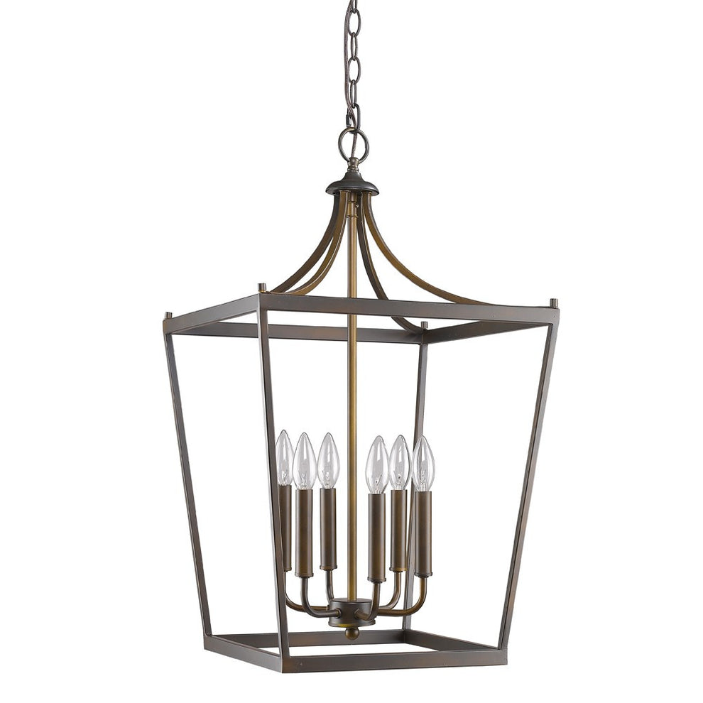 Kennedy 6-Light Oil-Rubbed Bronze Foyer Pendant By Homeroots | Pendant Lamps | Modishstore - 2