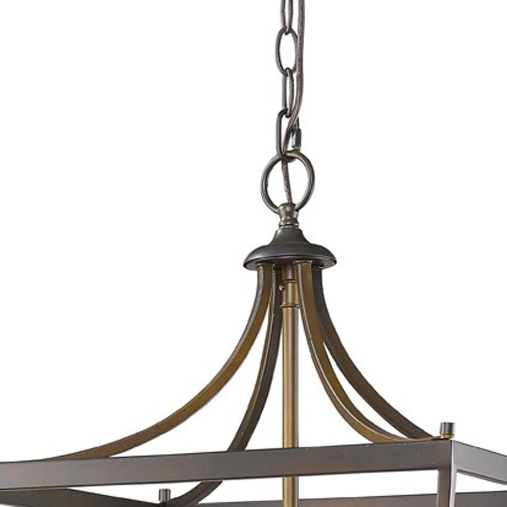 Kennedy 6-Light Oil-Rubbed Bronze Foyer Pendant By Homeroots | Pendant Lamps | Modishstore - 4