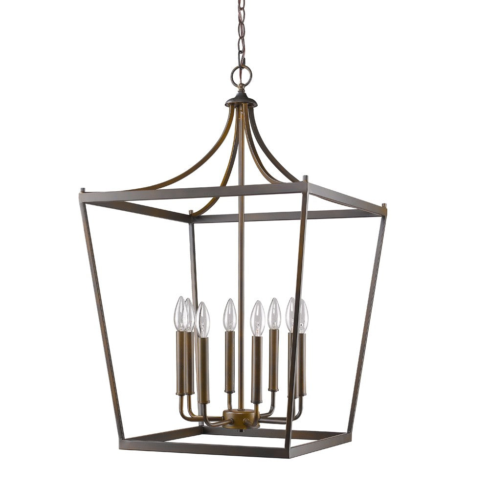 Kennedy 8-Light Oil-Rubbed Bronze Foyer Pendant By Homeroots | Pendant Lamps | Modishstore