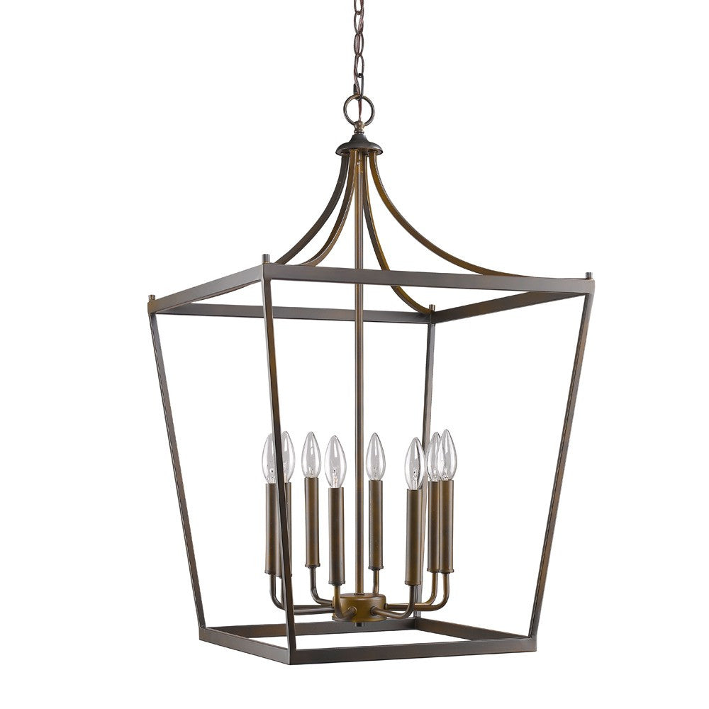 Kennedy 8-Light Oil-Rubbed Bronze Foyer Pendant By Homeroots