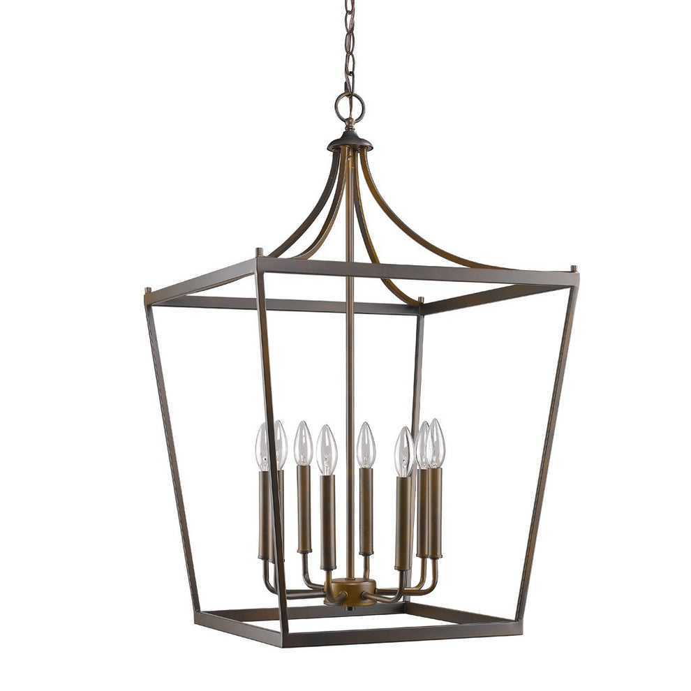 Kennedy 8-Light Oil-Rubbed Bronze Foyer Pendant By Homeroots | Pendant Lamps | Modishstore - 2
