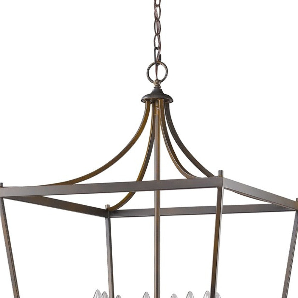 Kennedy 8-Light Oil-Rubbed Bronze Foyer Pendant By Homeroots | Pendant Lamps | Modishstore - 3