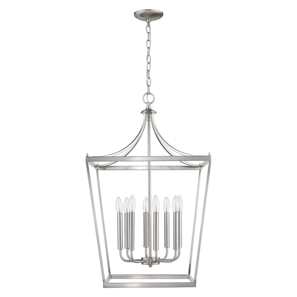 Kennedy 8-Light Satin Nickel Pendant By Homeroots | Pendant Lamps | Modishstore - 3
