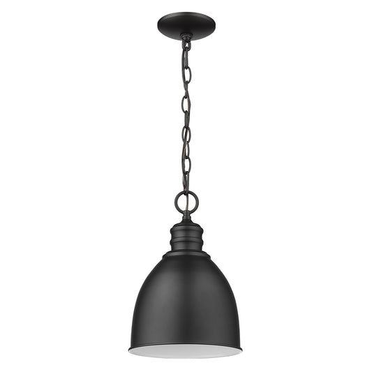 Minimalist Black Metal Pendant Hanging Light By Homeroots | Pendant Lamps | Modishstore