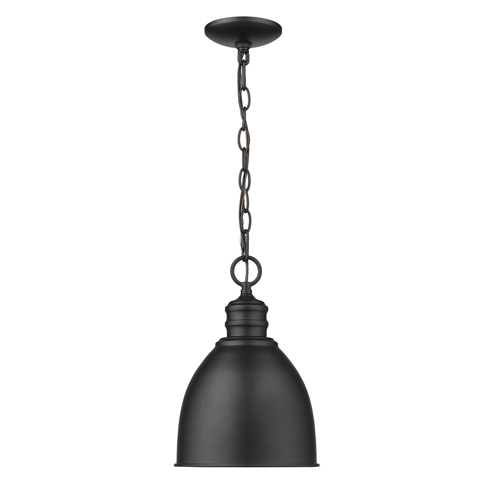 Minimalist Black Metal Pendant Hanging Light By Homeroots | Pendant Lamps | Modishstore - 3