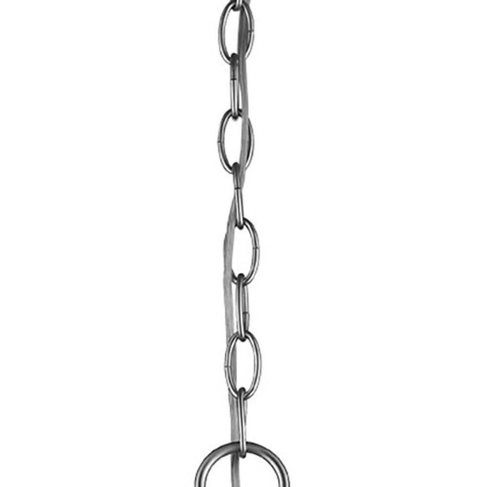 Minimalist Silver Metal Pendant Hanging Light By Homeroots | Pendant Lamps | Modishstore - 3