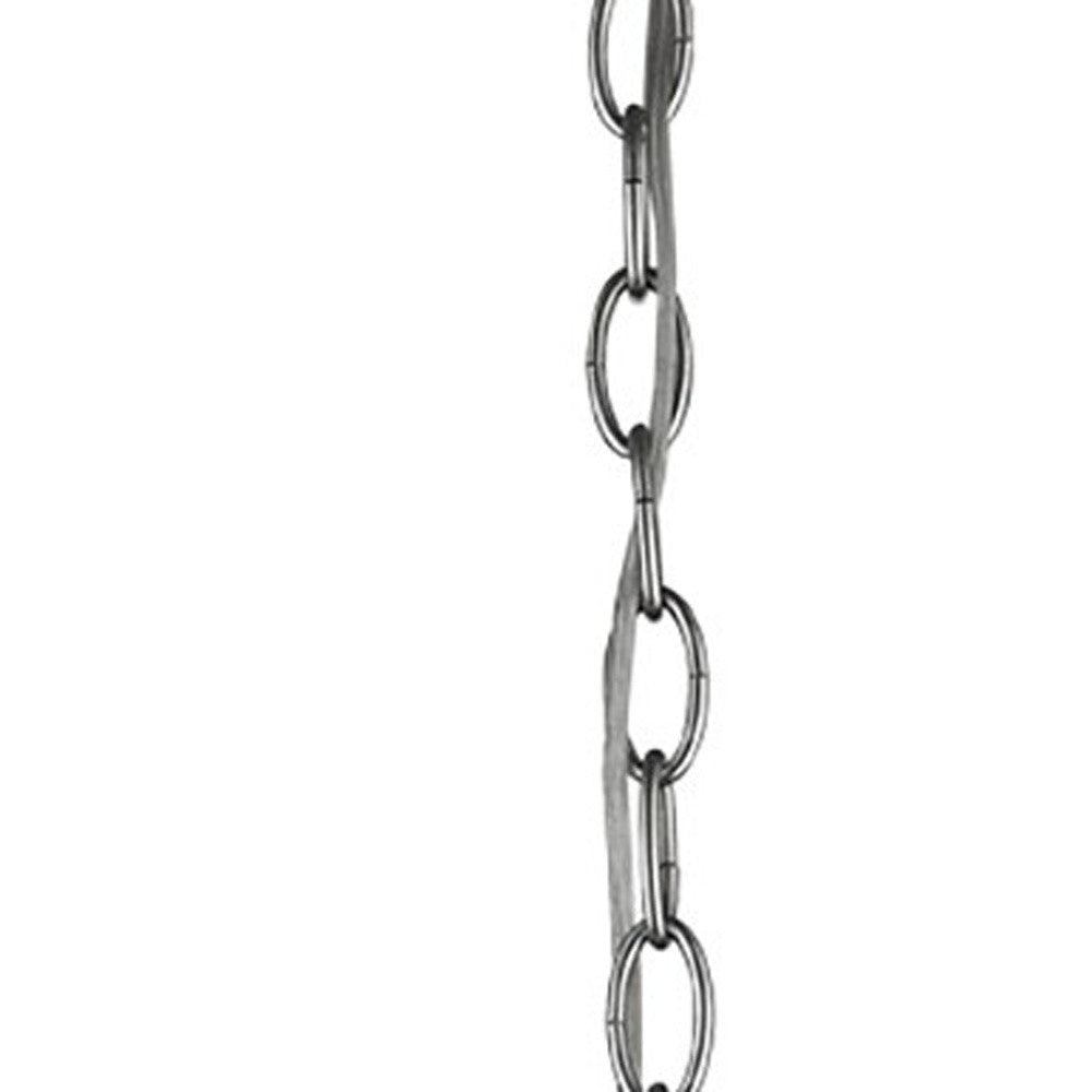 Minimalist Silver Metal Pendant Hanging Light By Homeroots | Pendant Lamps | Modishstore - 4