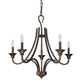 Michelle 5-Light Oil-Rubbed Bronze Chandelier By Homeroots