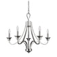Michelle 5-Light Polished Nickel Chandelier By Homeroots