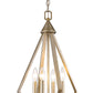 Easton 4-Light Washed Gold Pendant With Crystal Bobeches By Homeroots | Pendant Lamps | Modishstore - 2
