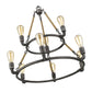 Grayson 9-Light Antique Gray Chandelier By Homeroots | Chandeliers | Modishstore - 3