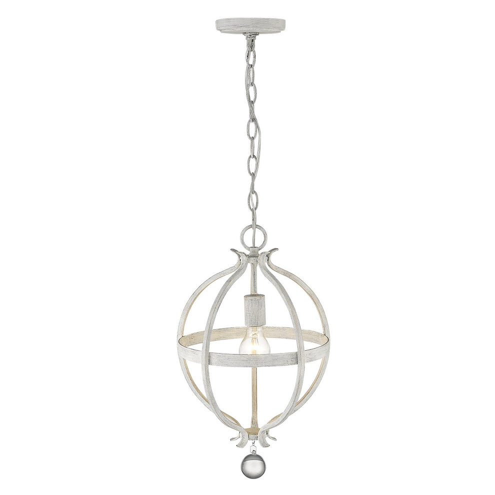 Callie 1-Light Country White Pendant By Homeroots | Pendant Lamps | Modishstore - 3