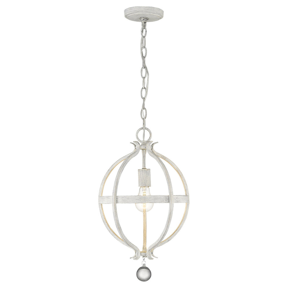 Callie 1-Light Country White Pendant By Homeroots | Pendant Lamps | Modishstore - 5