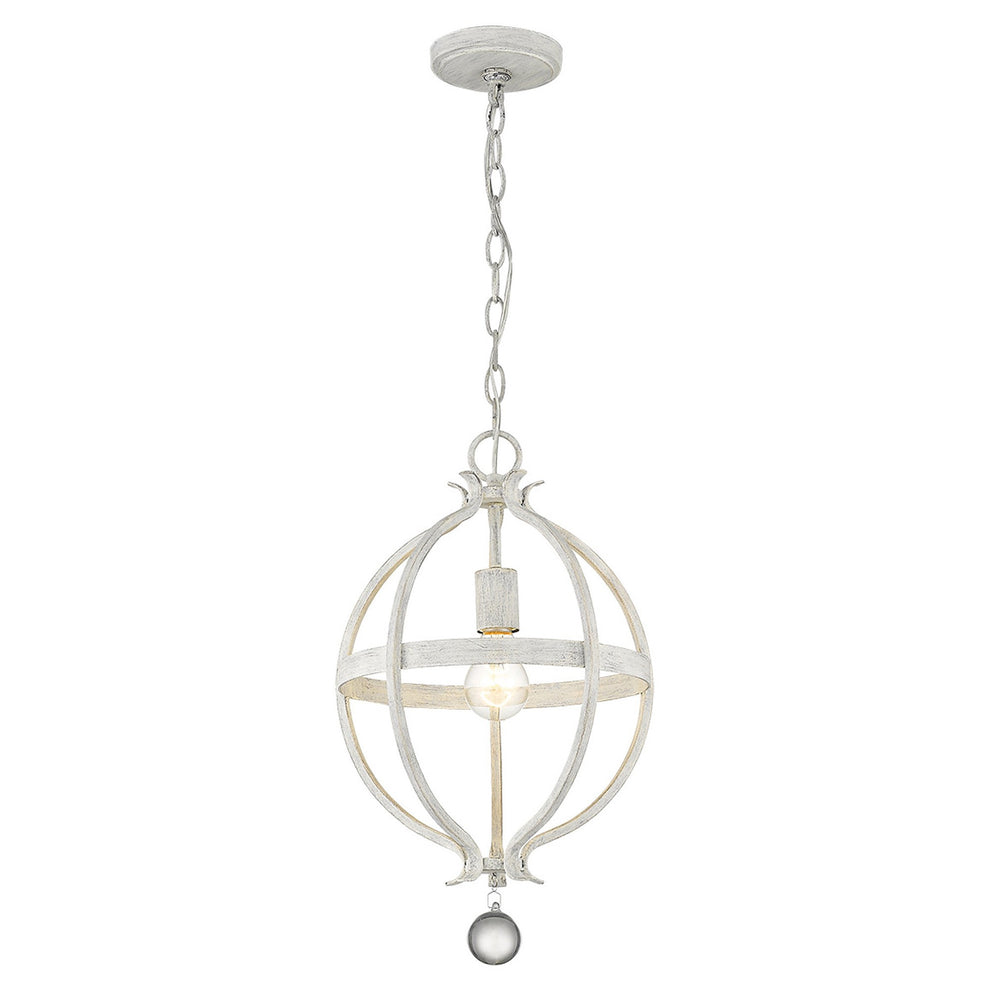 Callie 1-Light Country White Pendant By Homeroots | Pendant Lamps | Modishstore - 6
