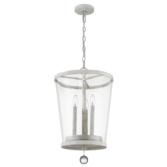 Callie 3-Light Country White Foyer Pendant By Homeroots | Pendant Lamps | Modishstore