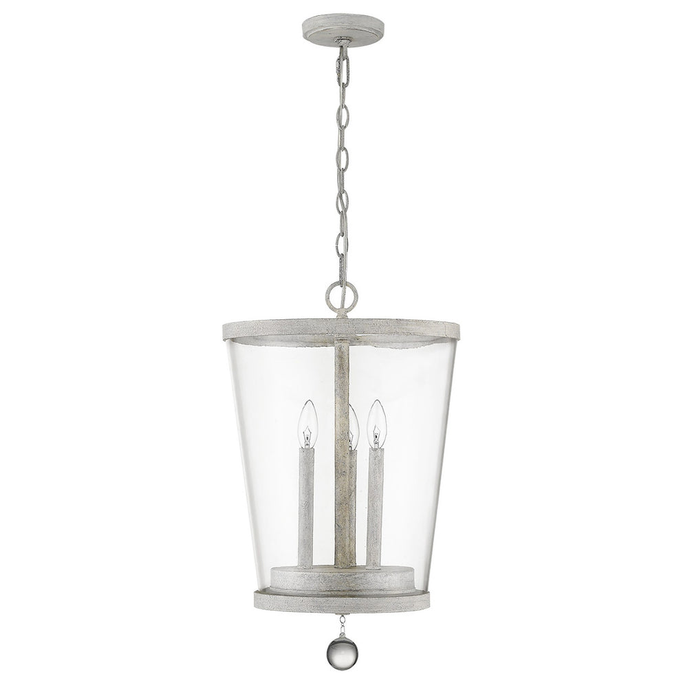 Callie 3-Light Country White Foyer Pendant By Homeroots | Pendant Lamps | Modishstore - 4