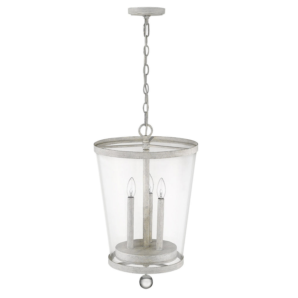 Callie 3-Light Country White Foyer Pendant By Homeroots | Pendant Lamps | Modishstore - 6