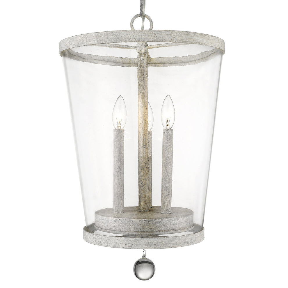 Callie 3-Light Country White Foyer Pendant By Homeroots | Pendant Lamps | Modishstore - 7