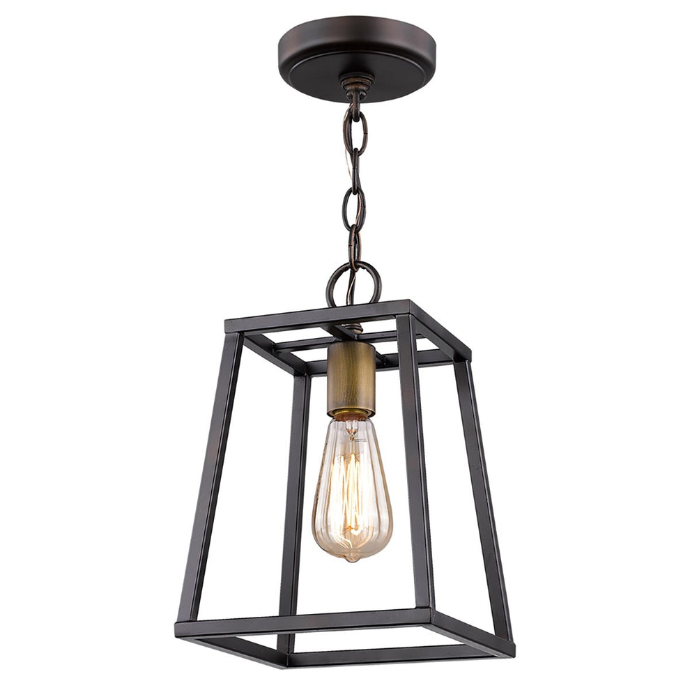 Antique Bronze Metal Tapered Hanging Light By Homeroots | Chandeliers | Modishstore - 2