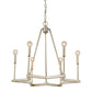 Reagan 6-Light Washed Gold Chandelier By Homeroots | Chandeliers | Modishstore