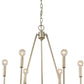 Reagan 6-Light Washed Gold Chandelier By Homeroots