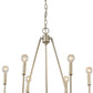 Reagan 6-Light Washed Gold Chandelier By Homeroots | Chandeliers | Modishstore - 3
