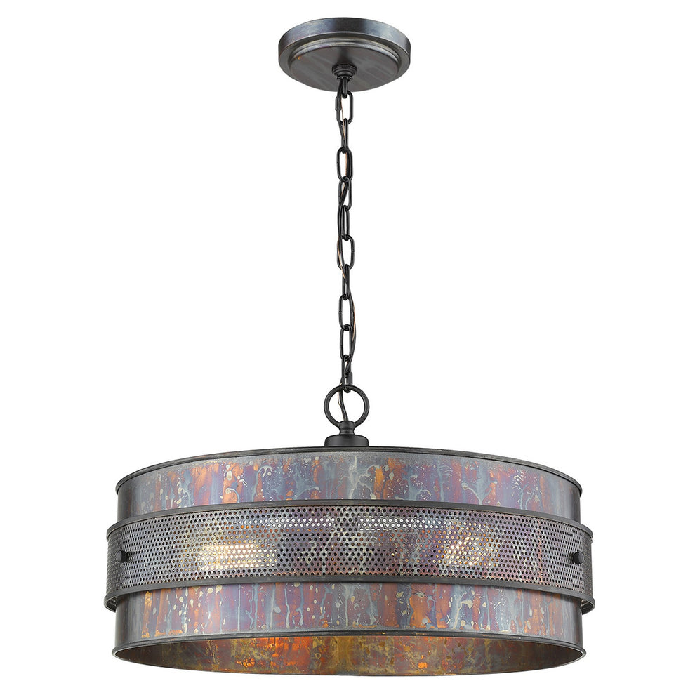 Ryker 3-Light Bronze Patina Pendant By Homeroots | Pendant Lamps | Modishstore - 2