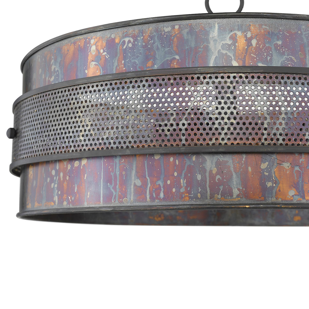 Ryker 3-Light Bronze Patina Pendant By Homeroots | Pendant Lamps | Modishstore - 5