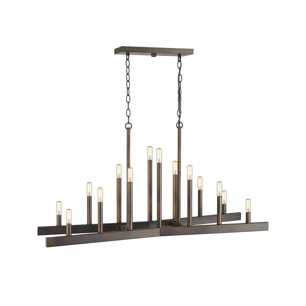 Fallon 14-Light Oil-Rubbed Bronze Island Pendant By Homeroots | Pendant Lamps | Modishstore - 4