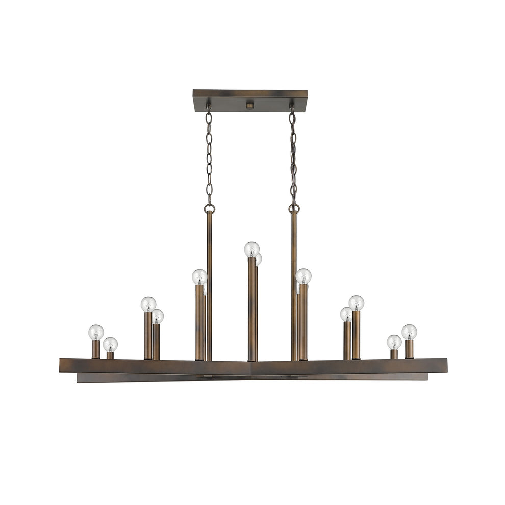 Fallon 14-Light Oil-Rubbed Bronze Island Pendant By Homeroots | Pendant Lamps | Modishstore - 5