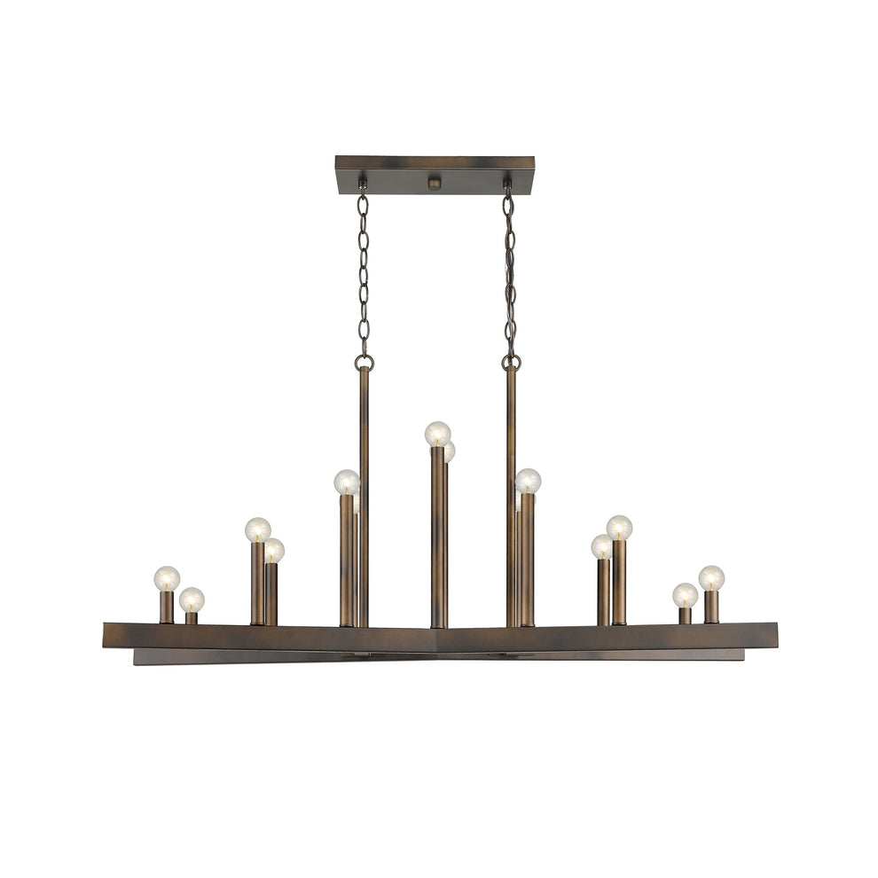 Fallon 14-Light Oil-Rubbed Bronze Island Pendant By Homeroots | Pendant Lamps | Modishstore - 6