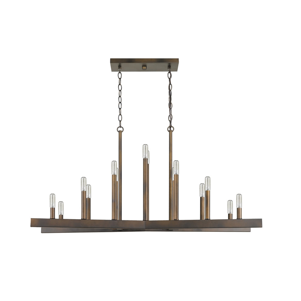 Fallon 14-Light Oil-Rubbed Bronze Island Pendant By Homeroots | Pendant Lamps | Modishstore - 7