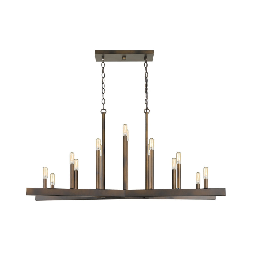 Fallon 14-Light Oil-Rubbed Bronze Island Pendant By Homeroots | Pendant Lamps | Modishstore - 8