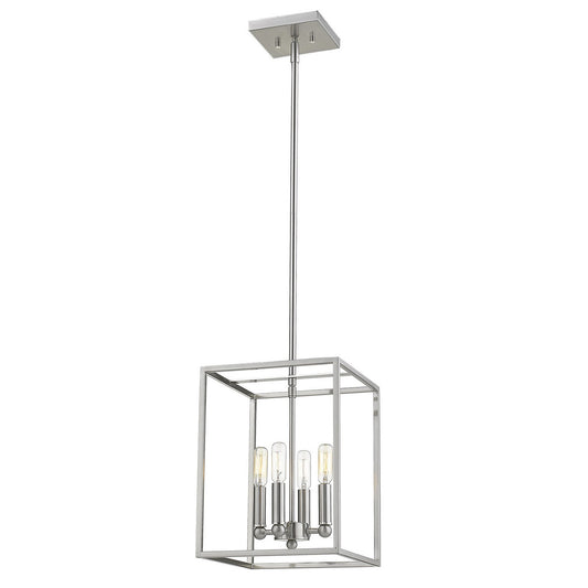 Cobar 4-Light Satin Nickel Pendant By Homeroots | Pendant Lamps | Modishstore