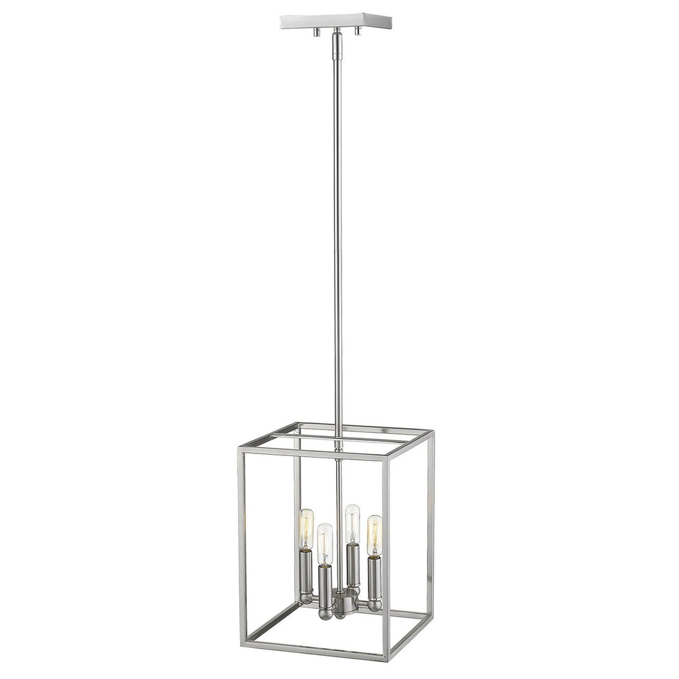 Cobar 4-Light Satin Nickel Pendant By Homeroots | Pendant Lamps | Modishstore - 2