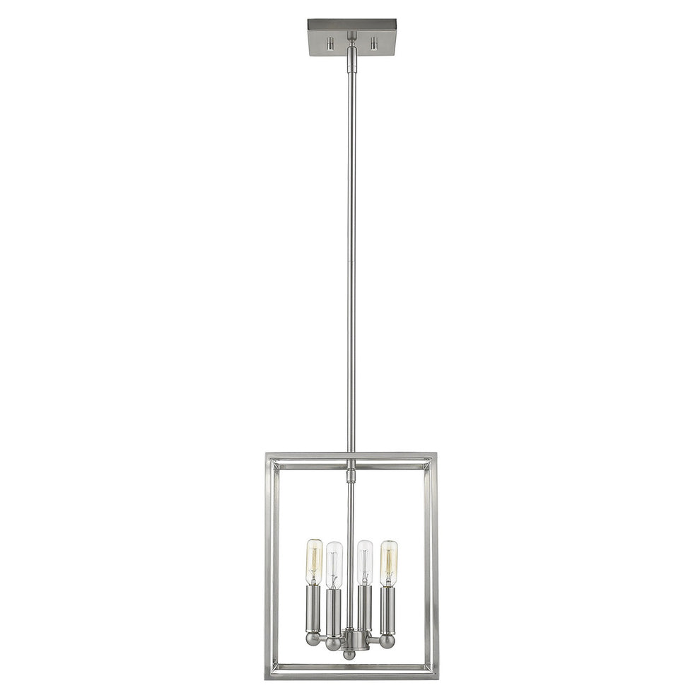 Cobar 4-Light Satin Nickel Pendant By Homeroots | Pendant Lamps | Modishstore - 3