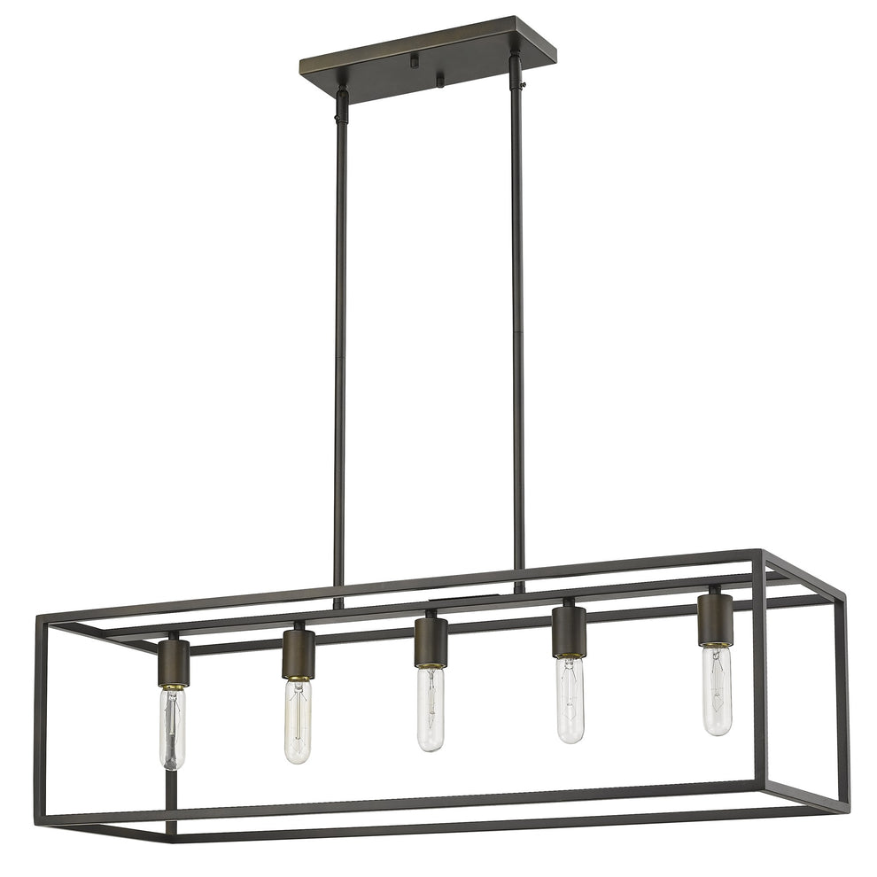 Cobar 5-Light Soil-Rubbed Bronze Island Pendant By Homeroots | Pendant Lamps | Modishstore - 3