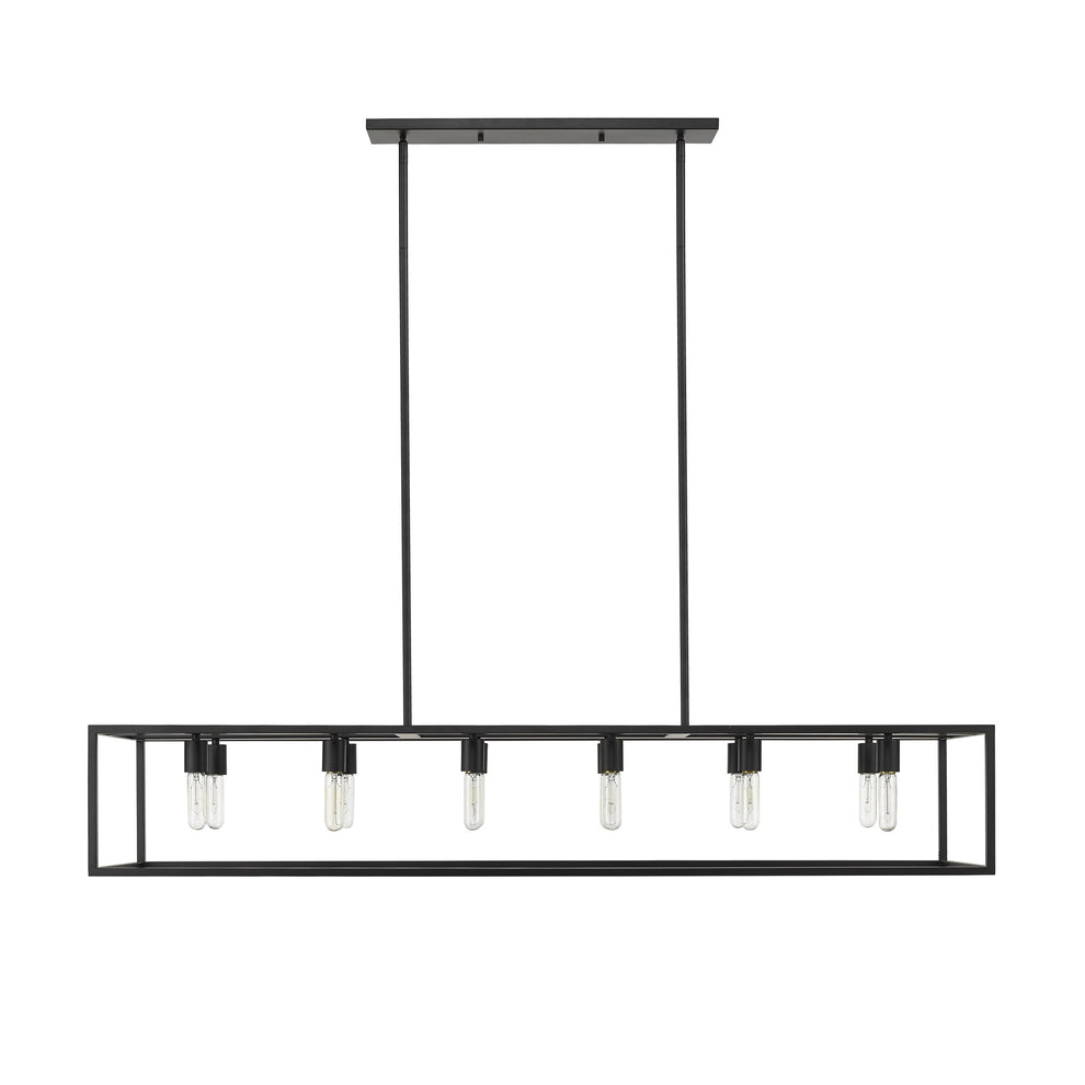 Cobar 12-Light Matte Black Island Pendant By Homeroots | Pendant Lamps | Modishstore - 4
