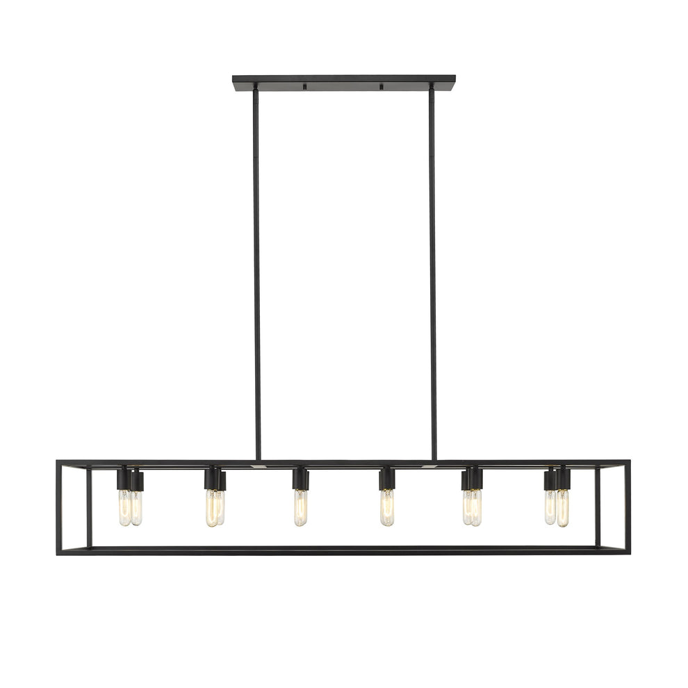 Cobar 12-Light Matte Black Island Pendant By Homeroots | Pendant Lamps | Modishstore - 6