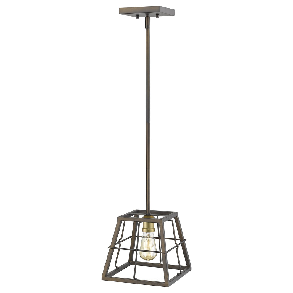 Charley 1-Light Oil-Rubbed Bronze Mini-Pendant By Homeroots | Pendant Lamps | Modishstore - 3