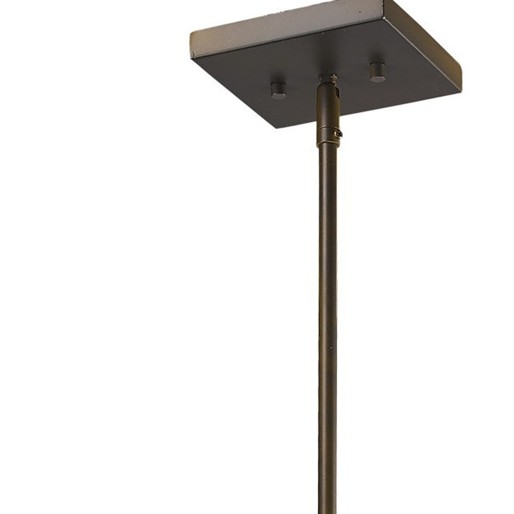 Brooklyn 4-Light Oil-Rubbed Bronze Pendant With Metal Framework Shade By Homeroots