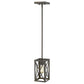 Bronze Metal Geometric Mini Pendant Hanging Light By Homeroots | Pendant Lamps | Modishstore - 2