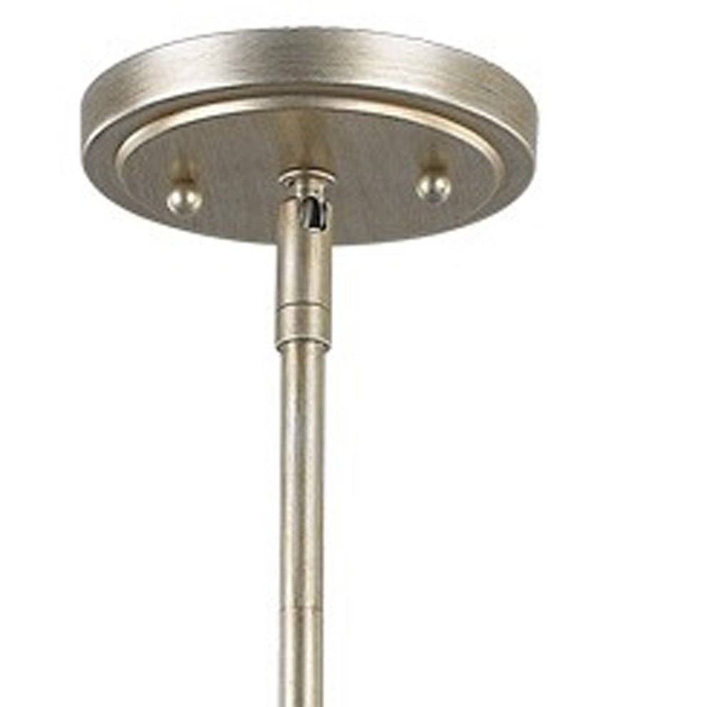 Daria 3-Light Washed Gold Pendant With Washed Gold And White Drum Shade By Homeroots | Pendant Lamps | Modishstore - 3