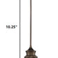 Antique Bronze Cage Pendant Hanging Light By Homeroots | Pendant Lamps | Modishstore - 2