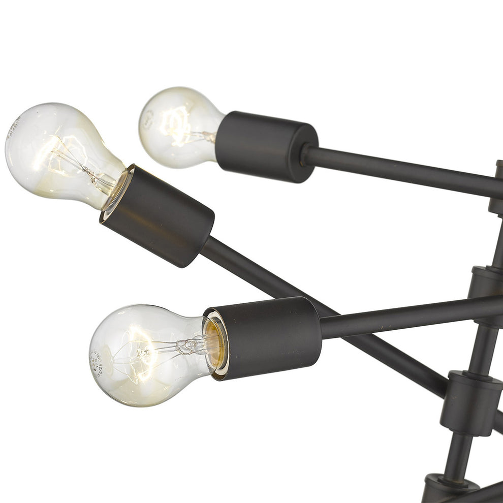 Calix 8-Light Oil-Rubbed Bronze Pendant By Homeroots | Pendant Lamps | Modishstore - 6