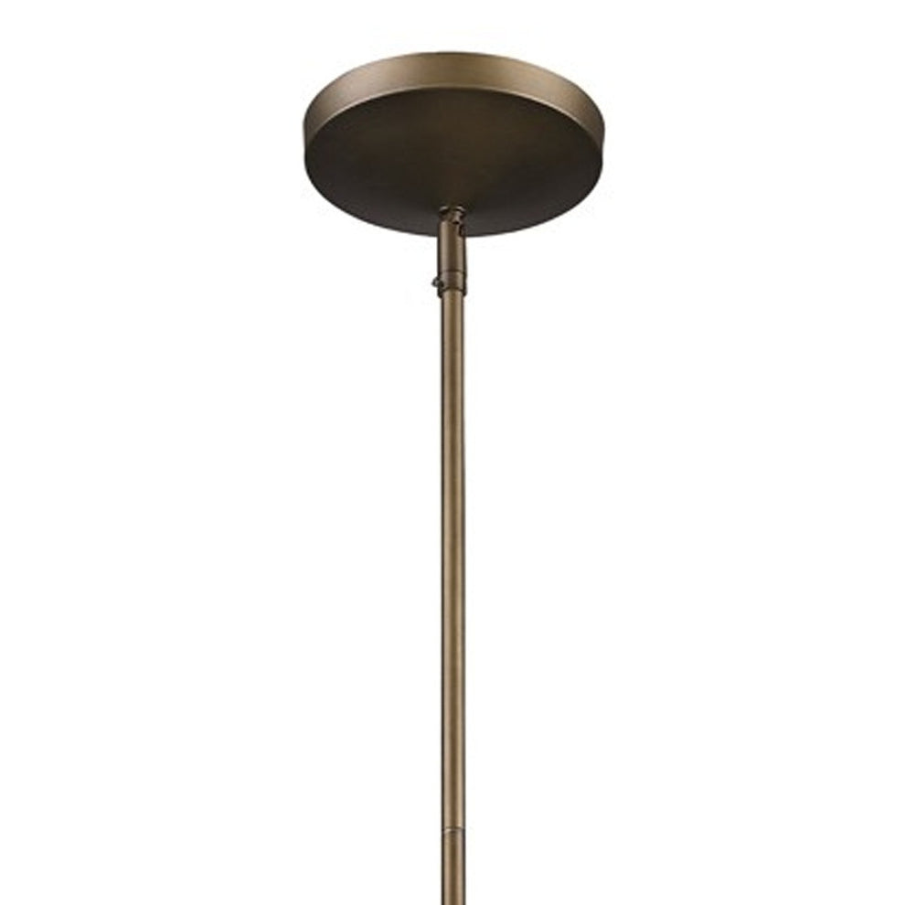 Newport 1-Light Tin Coated Pendant With Raw Brass Interior Shade And Louver By Homeroots | Pendant Lamps | Modishstore - 3