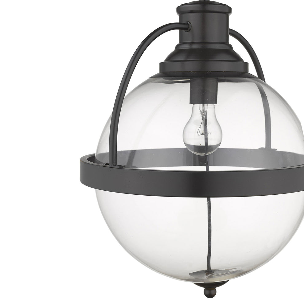 Kassian 1-Light Oil-Rubbed Bronze Pendant By Homeroots | Pendant Lamps | Modishstore - 5