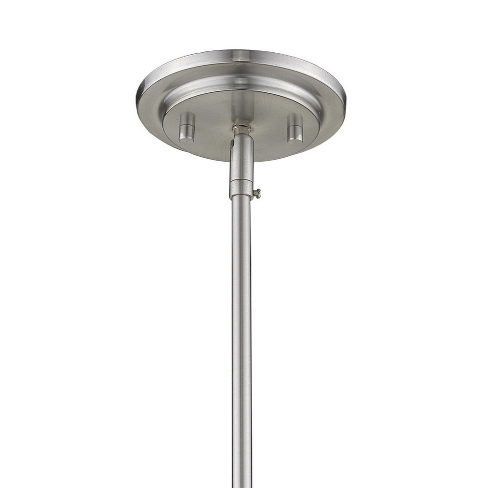 Kassian 1-Light Satin Nickel Pendant By Homeroots | Pendant Lamps | Modishstore - 6
